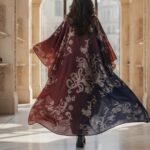 Gradient Clipped Jacquard Chiffon