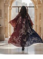 Gradient Clipped Jacquard Chiffon